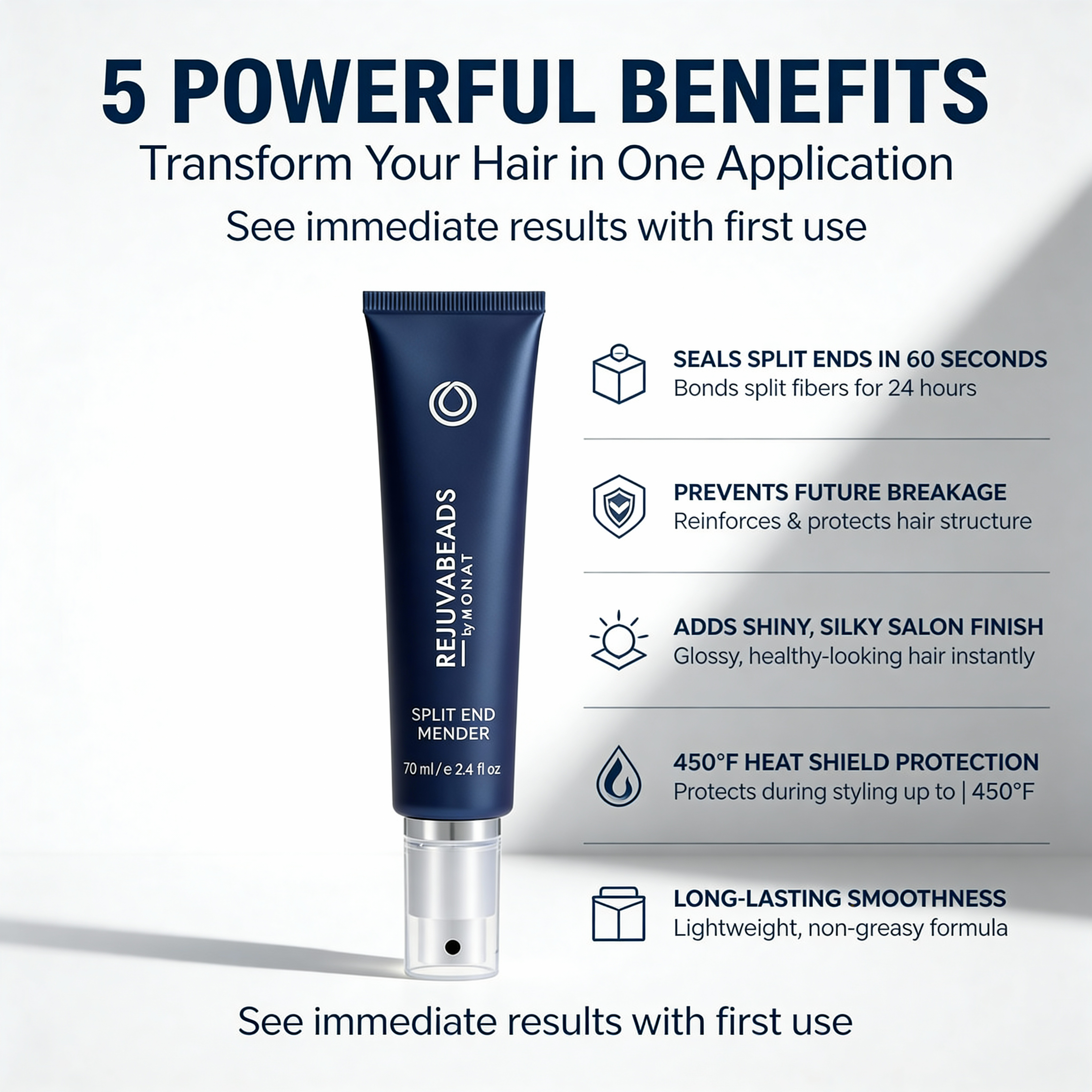 RejuvaBeads Leave-in Split End mender serum